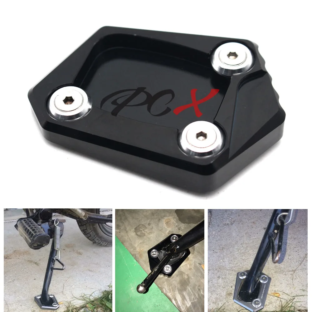 Kickstand Foot Side Stand Extension Pad Support Plate For HONDA CBR250R 