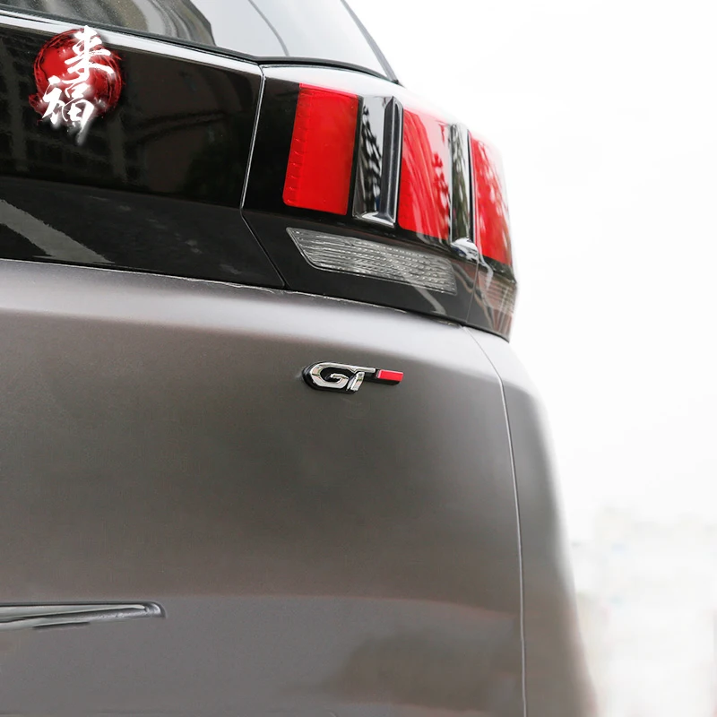 Автомобильный Стайлинг GT логотип эмблема значок наклейка стикер отделка для Peugeot