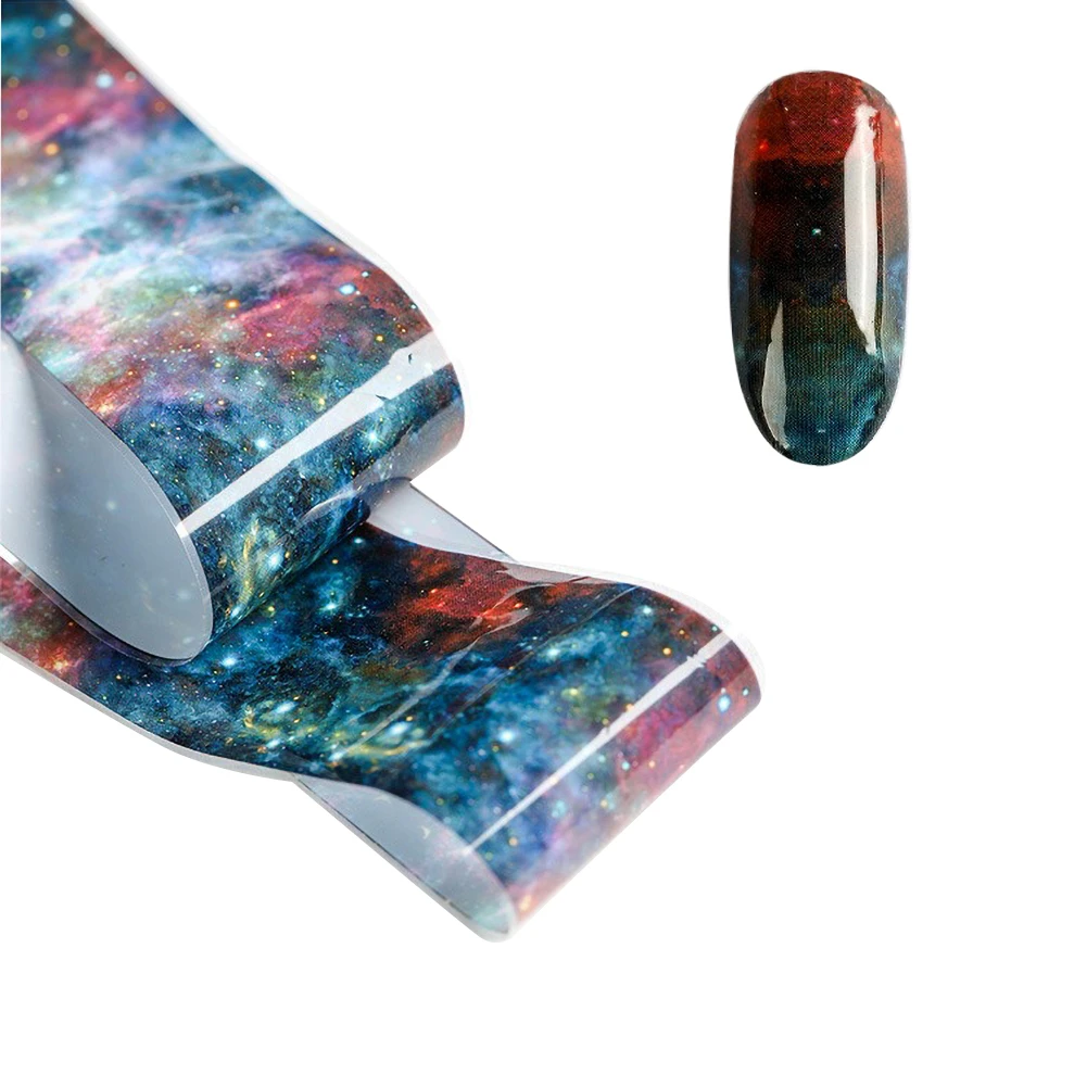 

1 Pc Nail Art Star Transfer Paper Rainbow Sky Japanese Style 8 Colors Nail Foil Sticker Nail Polish Adhesive Sticker
