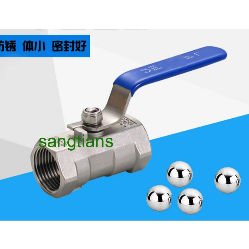 1 1/" DN40 шаровой клапан из нержавеющей стали, SS304, экономичный водяной клапан, шаровой кран из нержавеющей стали, шаровой клапан DN20