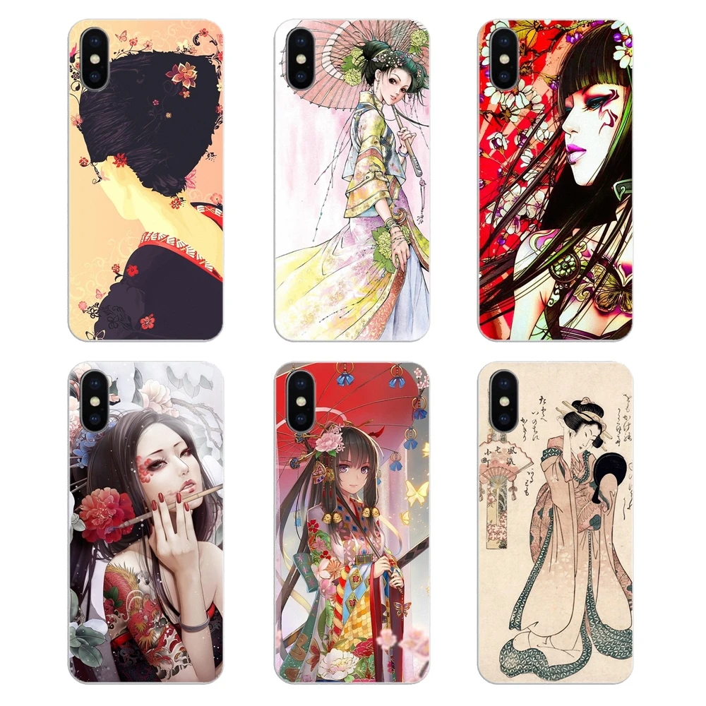 Phone Cases beautiful girl japanese geisha For Samsung