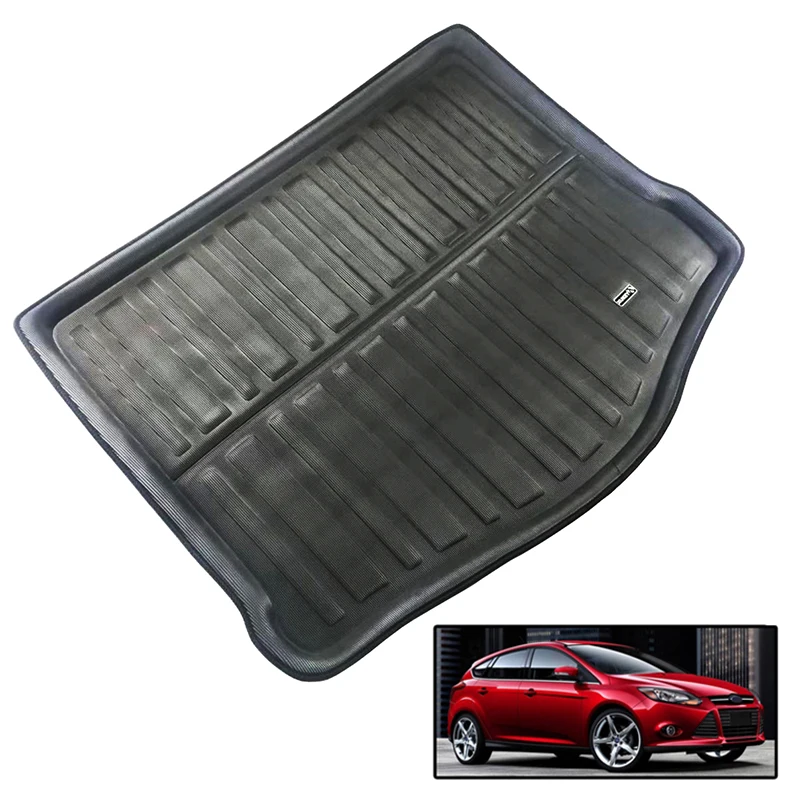 

For Ford Focus Mk3 Hatchback Hatch 2012 2013 2014 2015 2016 2017 2018 Rear Trunk Boot MatLiner Cargo Tray Floor Carpet Protector
