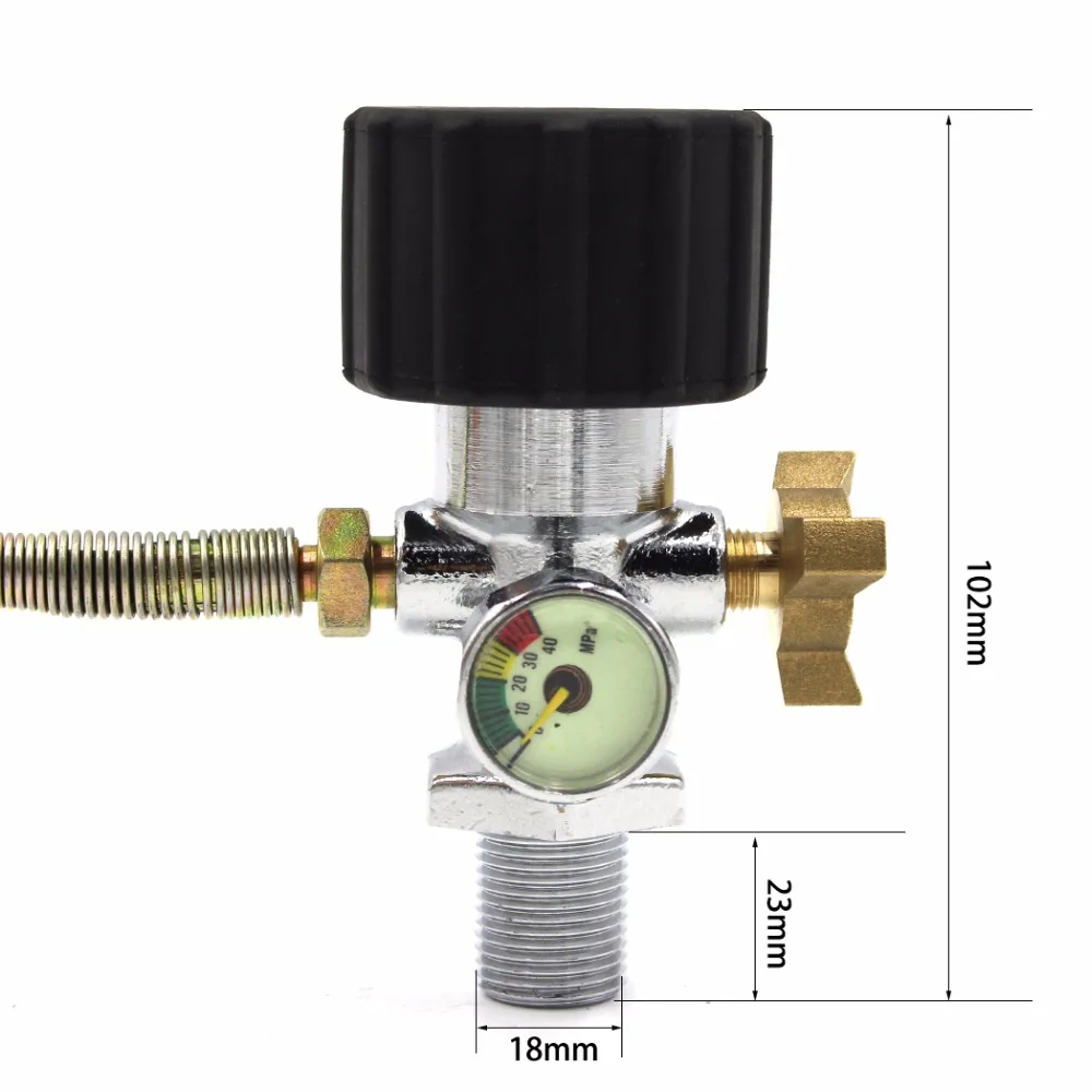 carbon dioxide detector Acecare PCP Air Fill Adapter Valve Air Filling Station Refill Adapter with 30mpa Gauge 50cm Spring Wrapped Hose M18x1.5 electric smoke alarm