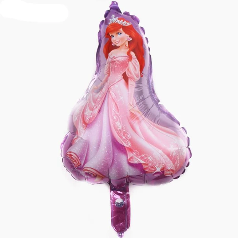 5pcs cartoon mini princess party balloons belle foil balloons princess Snow White happy birthday balloons Rapunzel balloon