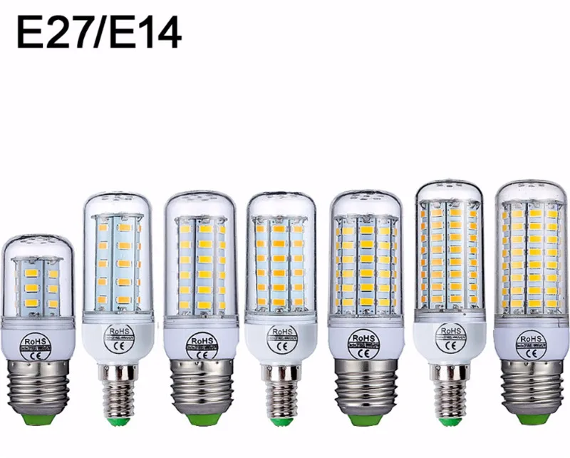 E27 светодио дный лампа E14 светодио дный лампы SMD5730 светодио дный свет лампы кукурузы Лестницы коридор шкаф лампа светодио дный лампы трубки