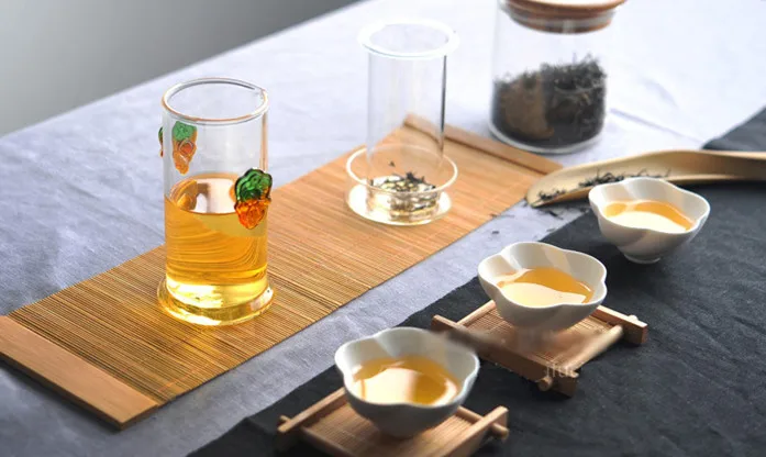 CJ257 стеклянный чайник с фильтром, прозрачный термостойкий боросиликатный Цветущий чайник, термостойкие чайники для пуэр, цветочных чаев