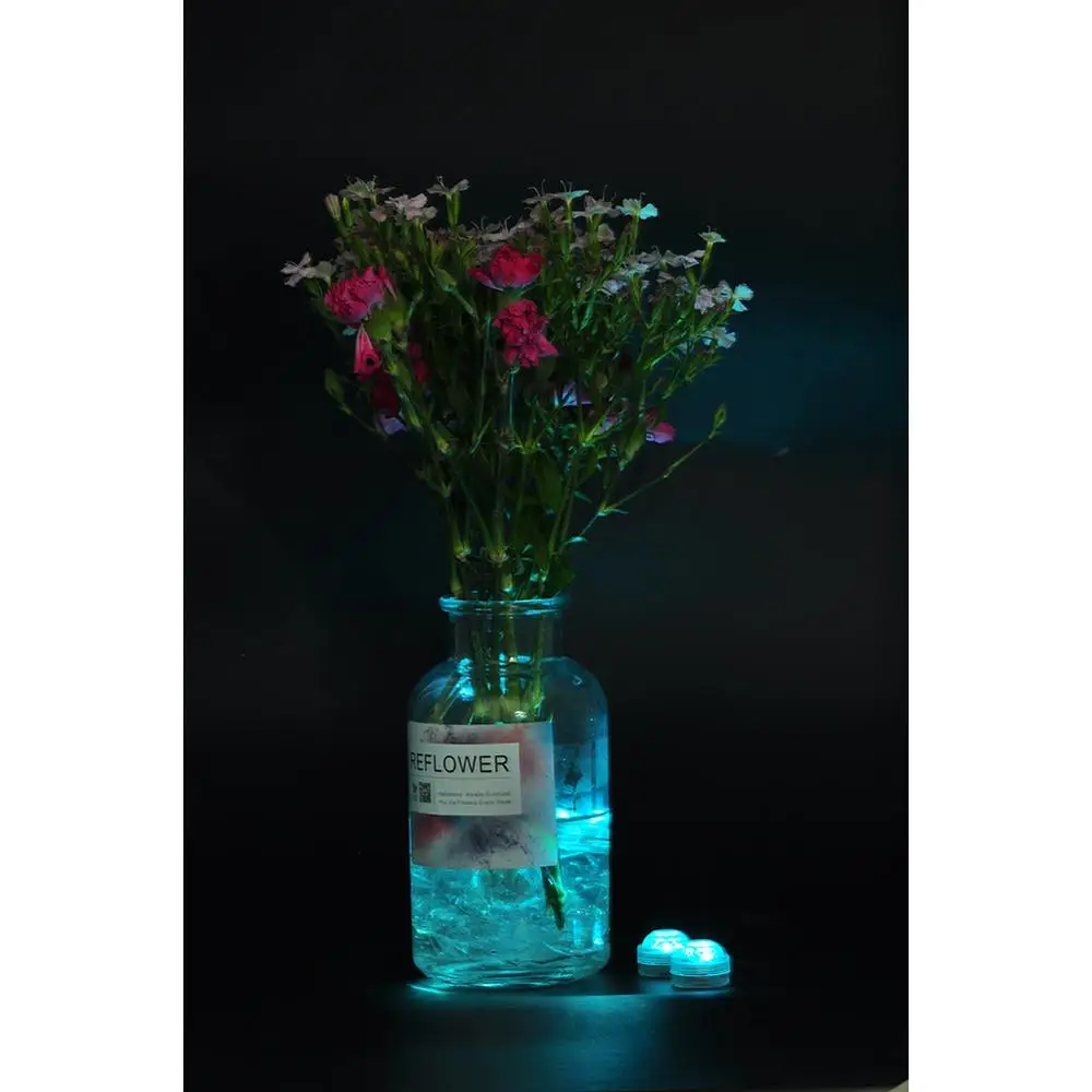 3LED Submersible Light Teal Color with remote