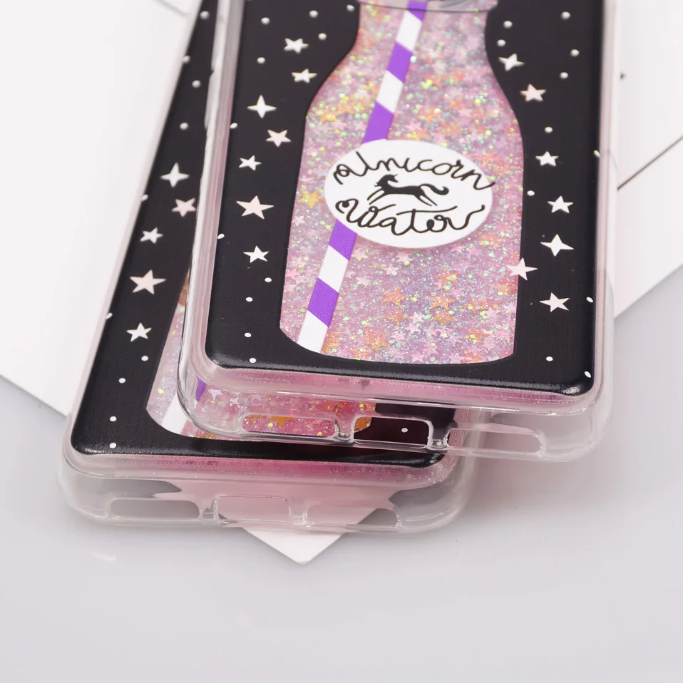 Reaoom for Xiaomi Redmi 4X Case Glitter Dynamic Liquid Colorful Star Quicksand Cute Bottle Unicorn Cover for Xiaomi Redmi 4x     (10)