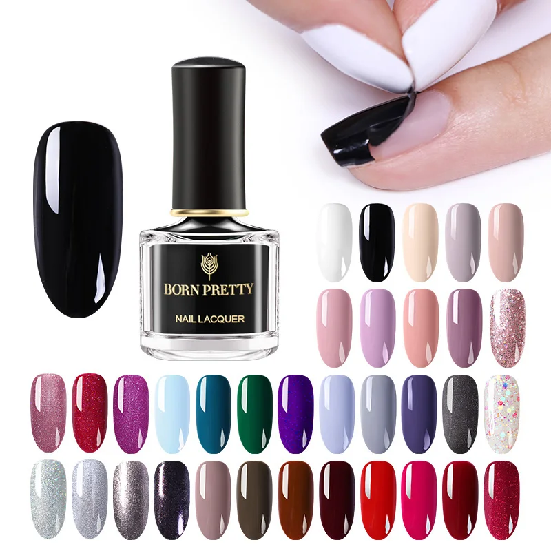 

BORN PRETTY 6ml Peel Off Nail Polish Lacquer Red Nail Color Series Art Varnish Fast Dry Manicure Long-lasting Nail Art Design