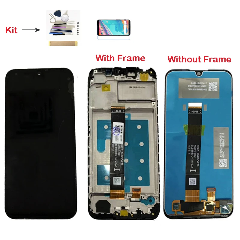 Cena Bez z ramką do Huawei Y5 2019 AMN LX9 AMN LX1 AMN LX2 AMN LX3 Honor 8S KSE LX9 KSA LX9 wyświetlacz LCD ekran dotykowy + zestaw