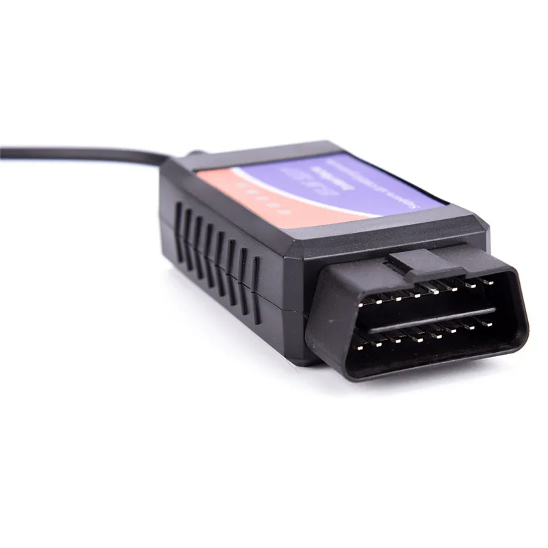 Высокое качество ELM327 USB черный кабель OBD2 автомобильный диагностический сканер для Windows PC компьютер