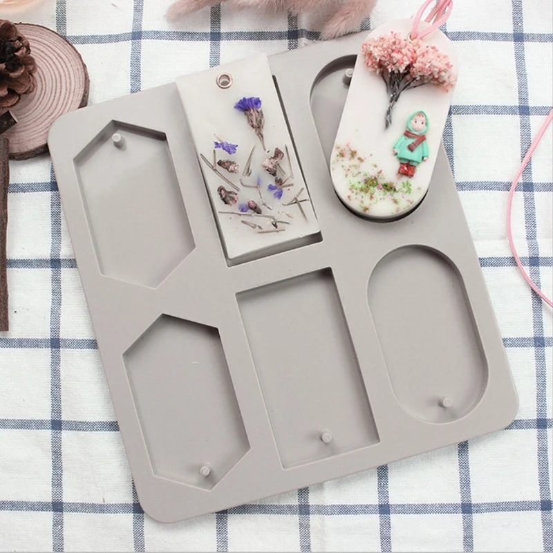 

6-Cavity 3 Shapes Soap Aromatherapy Wax Candle Plaster Epoxy Making Silicone Mold t15