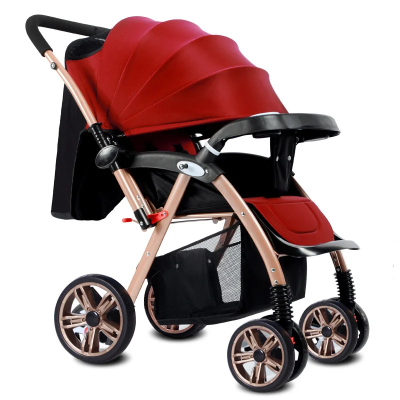 Детская коляска для новорожденных 3 в 1 с высоким ландшафтом, складное автомобильное сиденье для путешествий, переносная легкая дорожная сумка для коляски