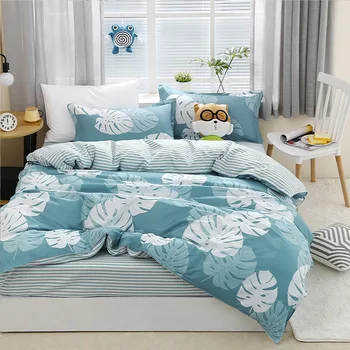 

Tropical Leaves Duvet Cover Adult Big Size Bedding Set Quilt Comforter Pillow Case Queen King 24