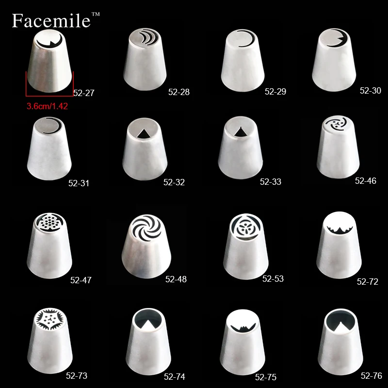 

1 PCS Russian Icing Piping Nozzles Tips Cake Decorating Sugarcraft Pastry Tools DIY Pastry Cake Decorating