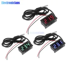 -50-110 מעלות DC 12 V 0.56 "הדיגיטלי LED מדחום רכב טמפרטורת חיישן צג לוח מד מזג אוויר גלאי צג(China)