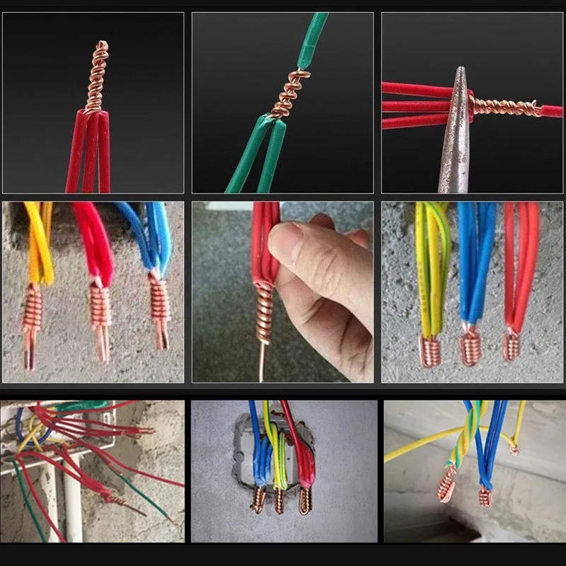 4-6 Square Twisting Wire Stripping Connector Electrician General Automatic 5 Wire Connector Quick Connector Twist Wire Tools