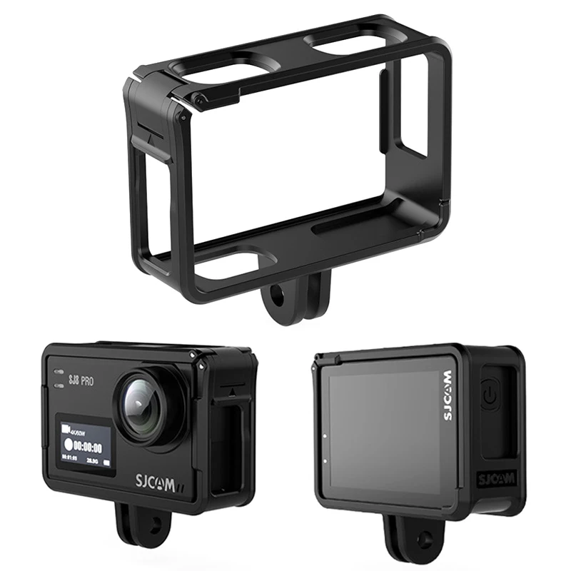 Sponge Foam Wind Cap Windshield Cover Housing + Protective Frame Case For SJCAM Sj8Pro Sj8plus Sj8Air Action camera Accessories (5)