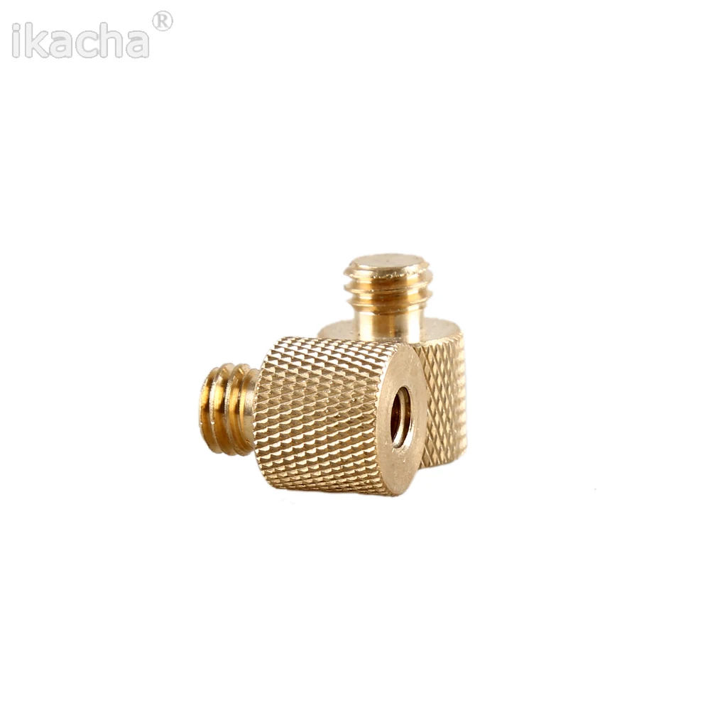 Gold Color 14 Female to 38 Male Tripod Thread Screw Adapter  (5)