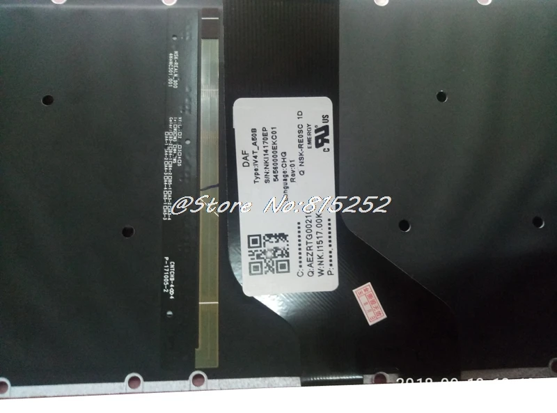 Клавиатура с подсветкой для ACER E5 573 553 523 522G 573G 752G V3 574G F5 572G 722 NSK RE0SC 1D Английский