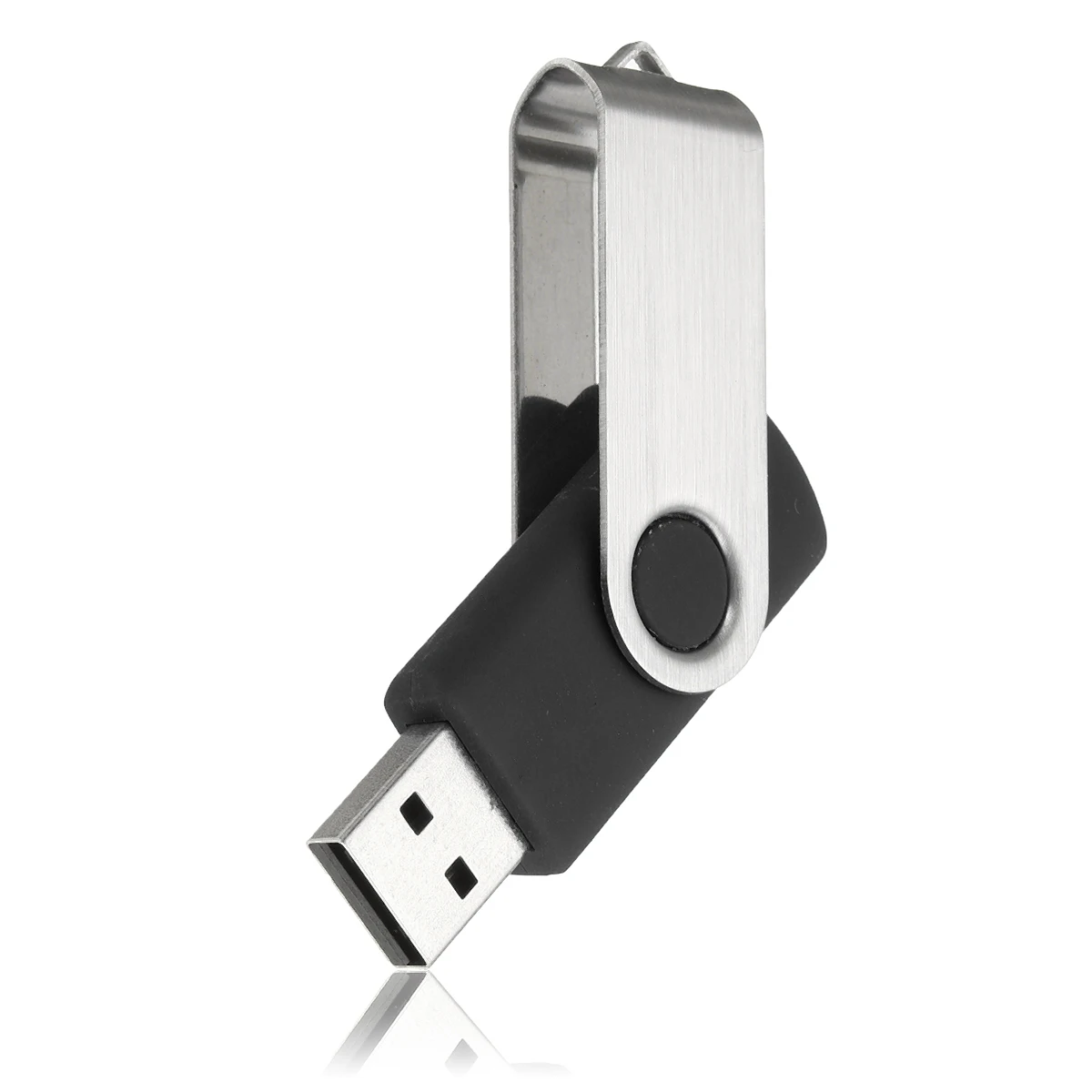 1 Мб мини поворотный USB флеш-накопитель ручка-накопитель USB карта памяти флеш-накопитель usb 2,0 флешка - Цвет: Черный