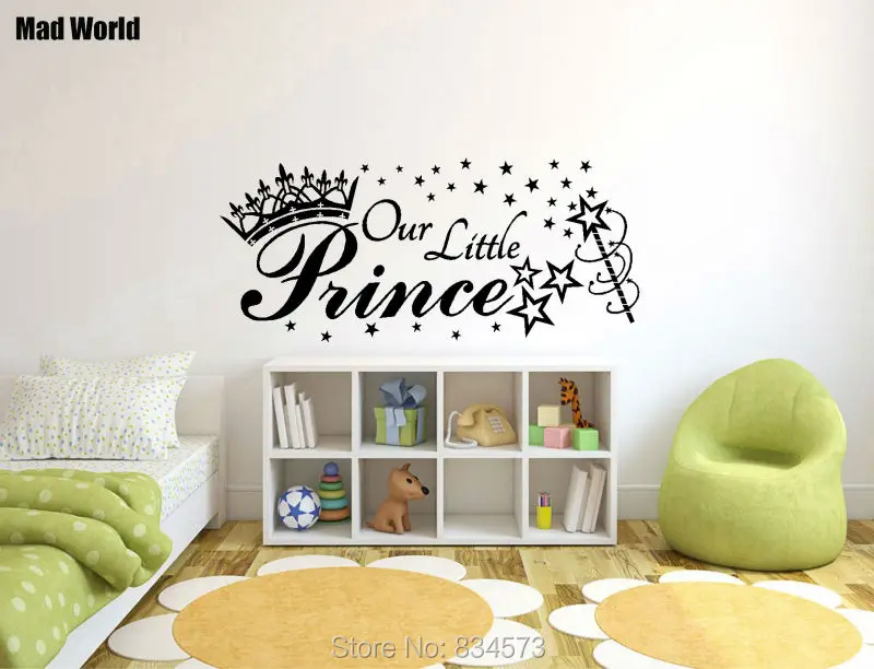 Mad World-Boy Our Little Prince Star Wall Art Stickers Decal Home DIY Decoration Removable Room Decor | Дом и сад