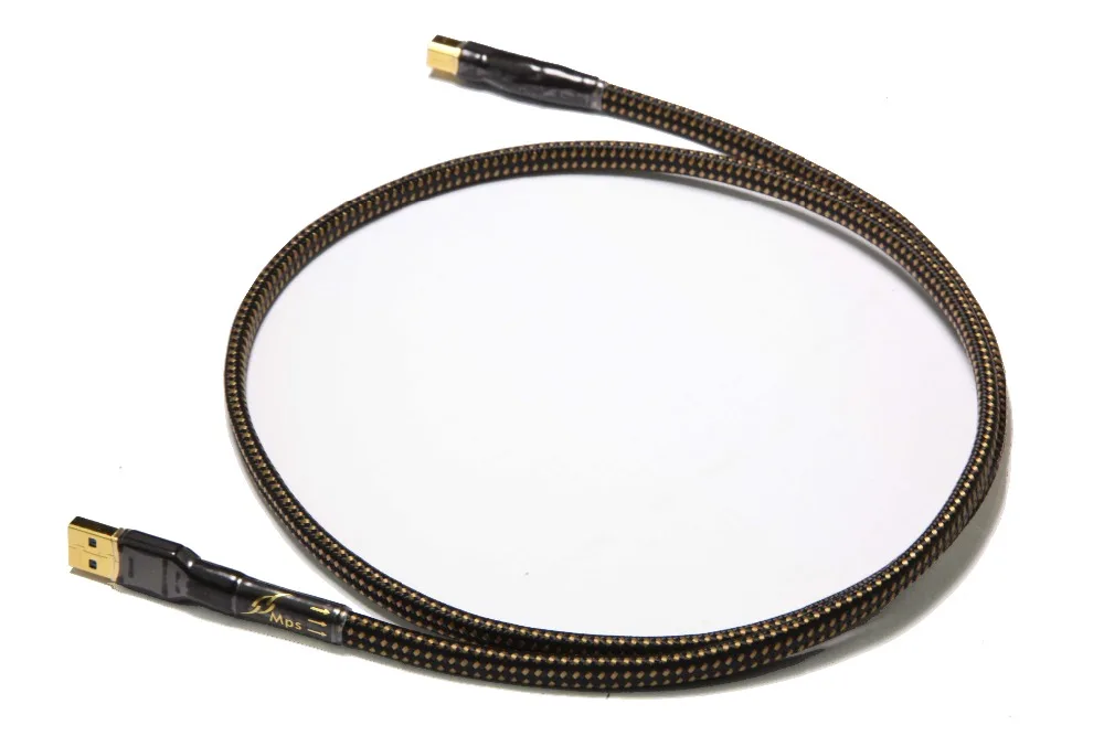 US $109.99 HiFi MPS HD990 HiFi 999999 OCCSilver Plated 24K10u Gold Plated Plug USB20 30 Connector Audio Cable DAC PC Audio Data Cable