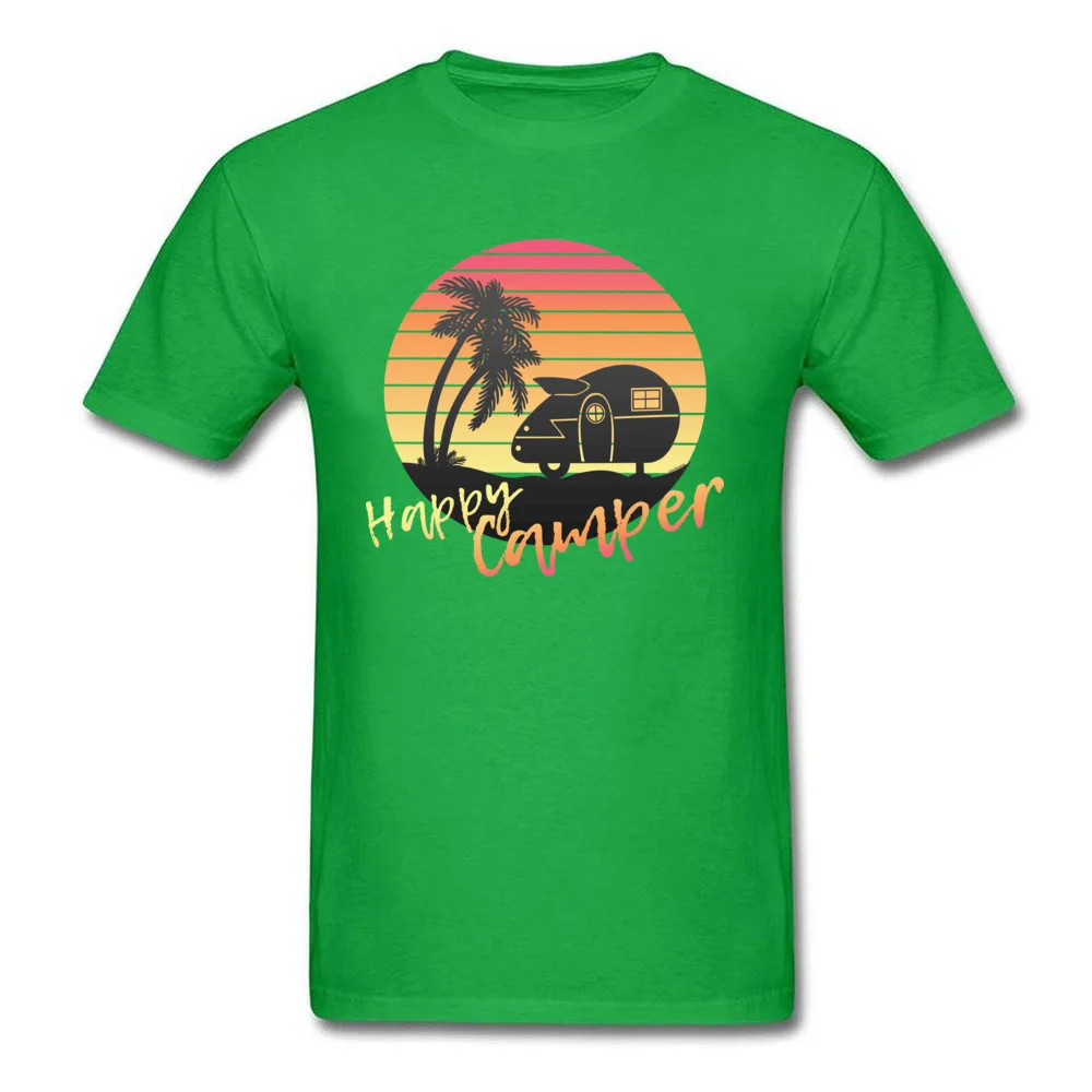  Comics Tops Tees Fashion Short Sleeve Mens T-shirts TpicOriginaltitle Customized Fall Tee Shirts Crew Neck Top Quality Happy Beach Camper green