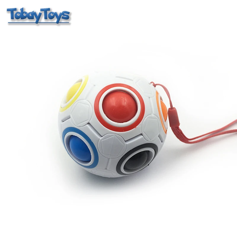 

11 Colors Magic Rainbow Ball Creative Spherical Cube Puzzle Football Magic Cube Toy Children Education Ball Funny Toy Gift