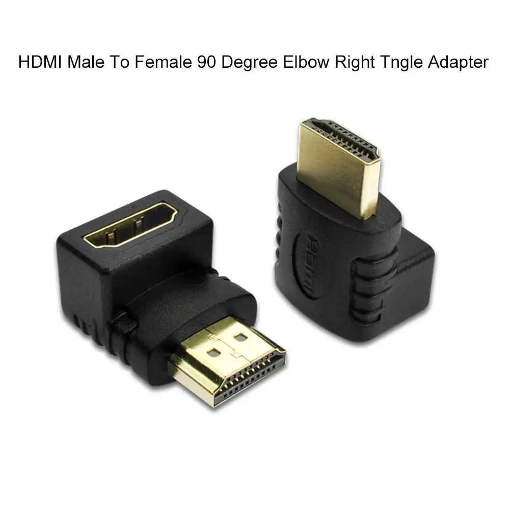 Лидер продаж 2 шт. 90 градусов правый угол HDMI мужчин и женщин адаптер конвертер разъем
