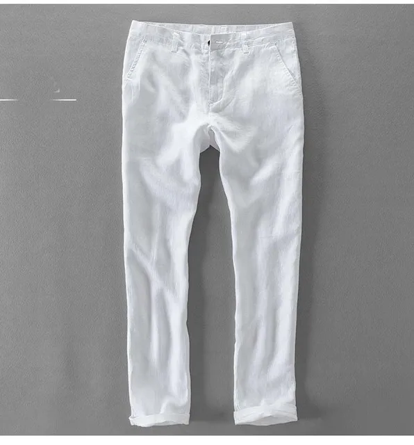 thin white pants