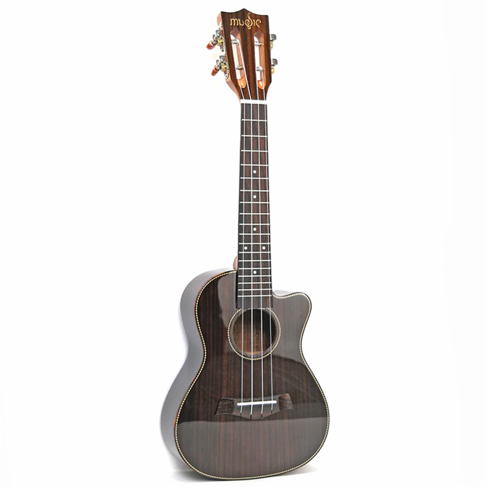 

Rosewood 23" Concert 4 Strings Cutaway Guitar ukulele Uke Hawaii mini small guita travel acoustic guitar Uke Concert ukelele