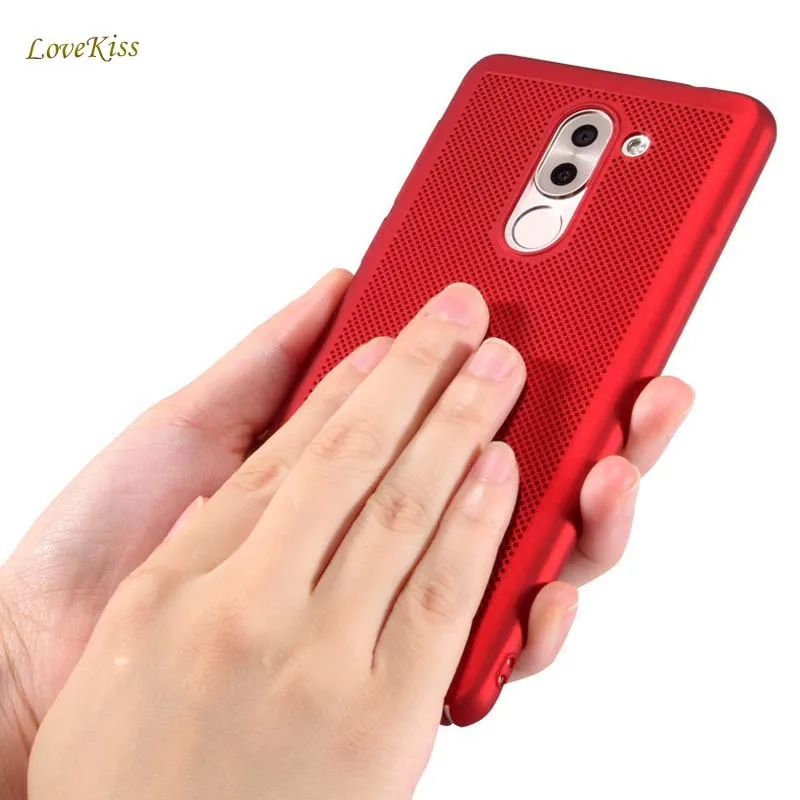 

For Honor 6X 5.5 inch Heat Dissipation Phone Cases For Huawei Mate 9 Lite For Huawei GR5 2017 Hard Back Cover Scrub Texture Case