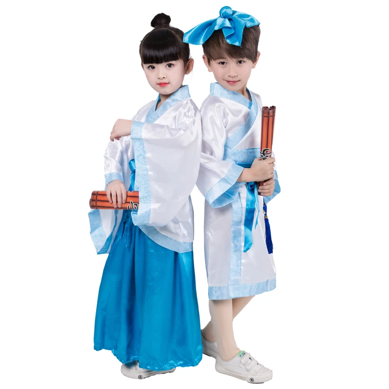 Детский костюм Китайский Костюмы Обувь для девочек костюм производительность Услуги детская трех символов Детский сад танец
