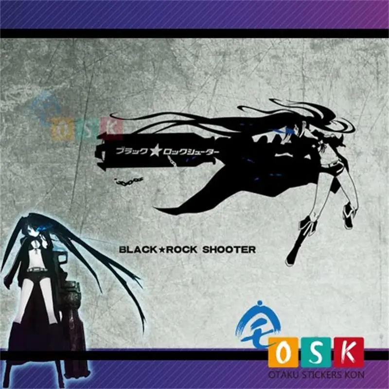 Наклейки на стену Black Rock Shooter BRS Аниме игры Shu DM STR BGS автомобильные наклейки | Дом и