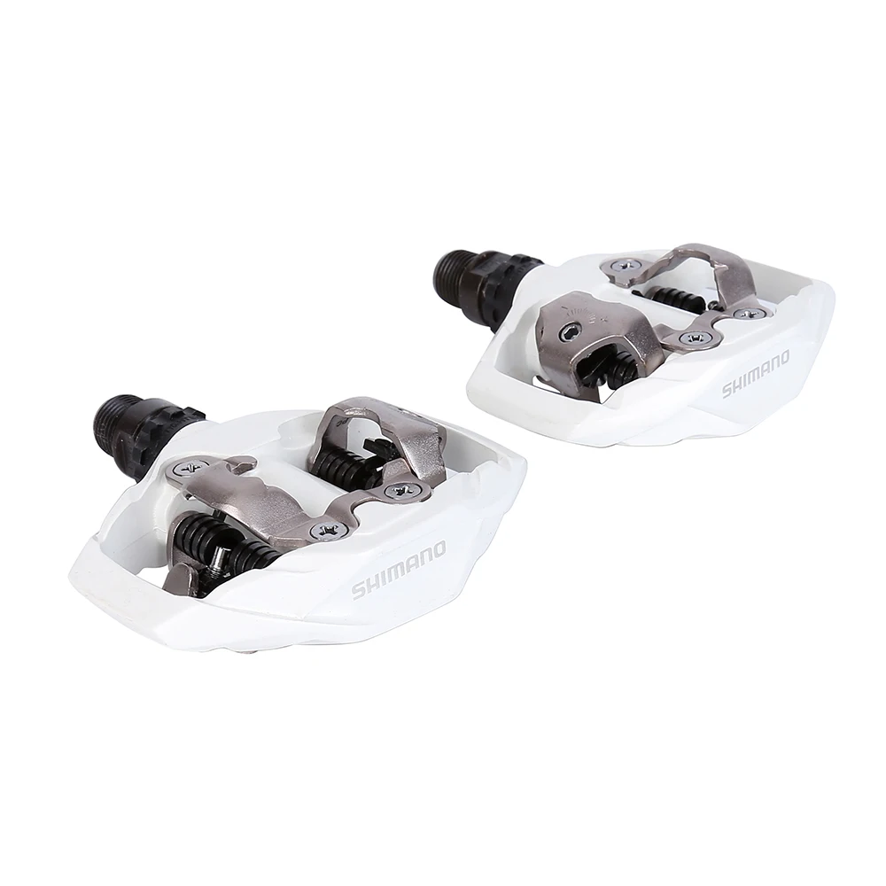 White NIB Shimano PD-M530 SPD MTB Trail MTB Clipless Pedals with Cleats Black