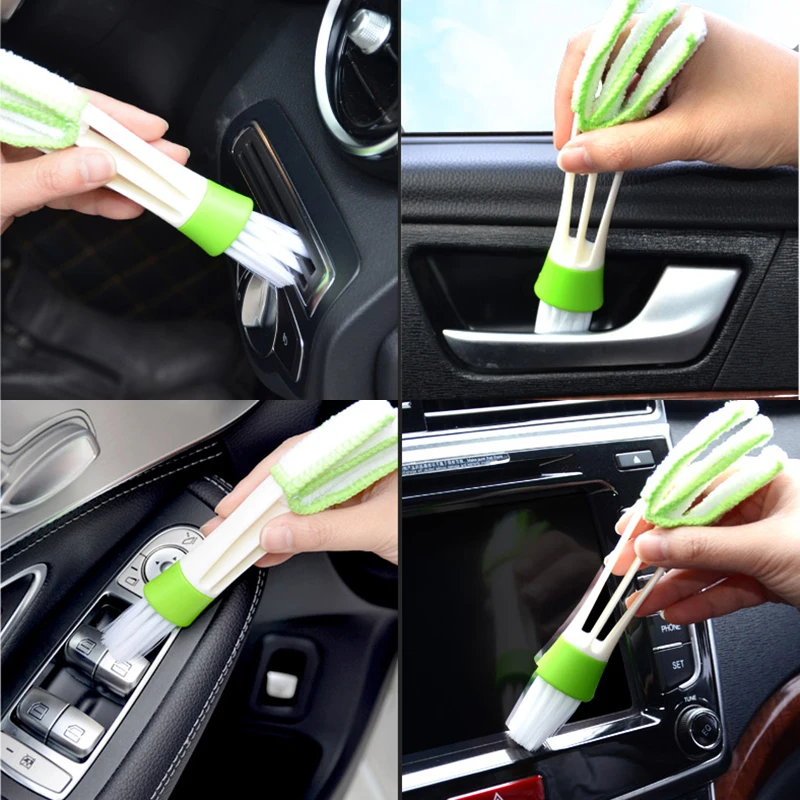 

Universal Car Multi-Function Cleaning Brush Car Air Vent Slit Cleaner Brush Blinds Computer Keyboard Brush