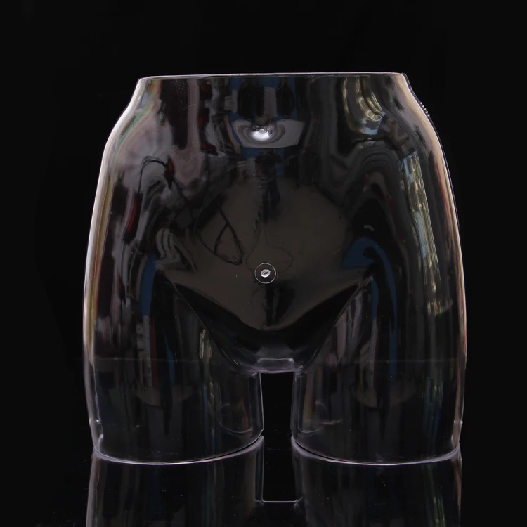 

Unbreakable Plastic Transparent The lower Half Body Female Mannequin Torso for Ladies Underwear Display