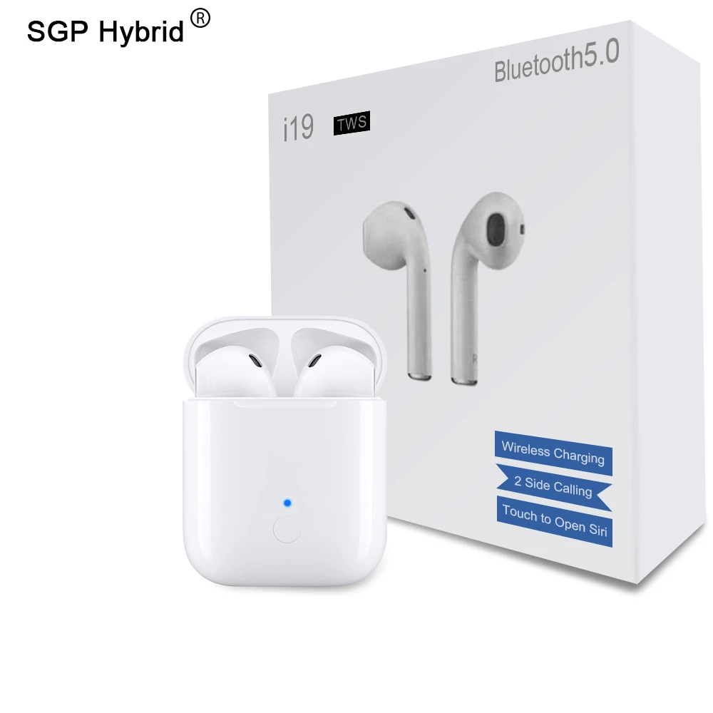 

New Mini Earbuds I19 TWS Touch Control TWS True 5.0 Bluetooth Earphone Ear Air Pods Wireless Charging Box Case Stereo Headset