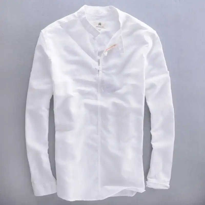 White long linen shirt Clearance