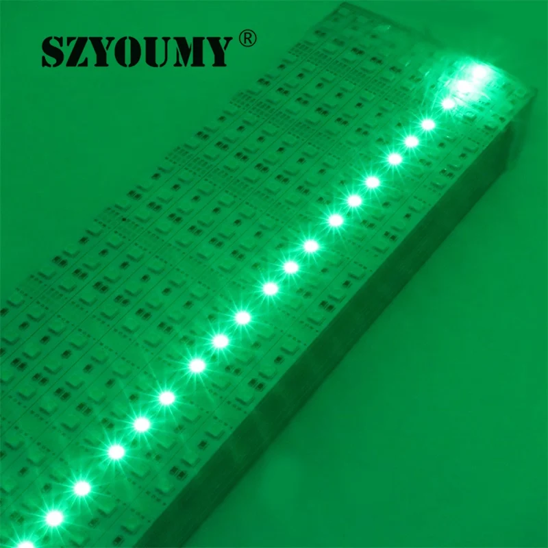 SZYOUMY 50 м/лот под кабинет светодиодный освещения 1 м 5050 RGB светодиодный полосы Жесткая Жесткий Газа DC12V бар Light 5050 SMD 60 светодиодный бесплатная