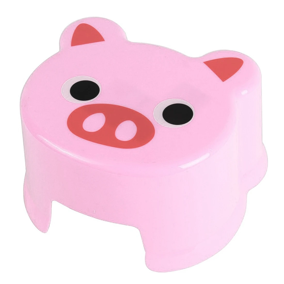 

LHBL Cartoon Animal Children Antiskid Stool Bathroom Stool Feet Stool ,Pink Piggy