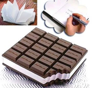 sweet love valentines' chocolate PVC sticker paper notebook 10*8.7cm 5pcs/lot