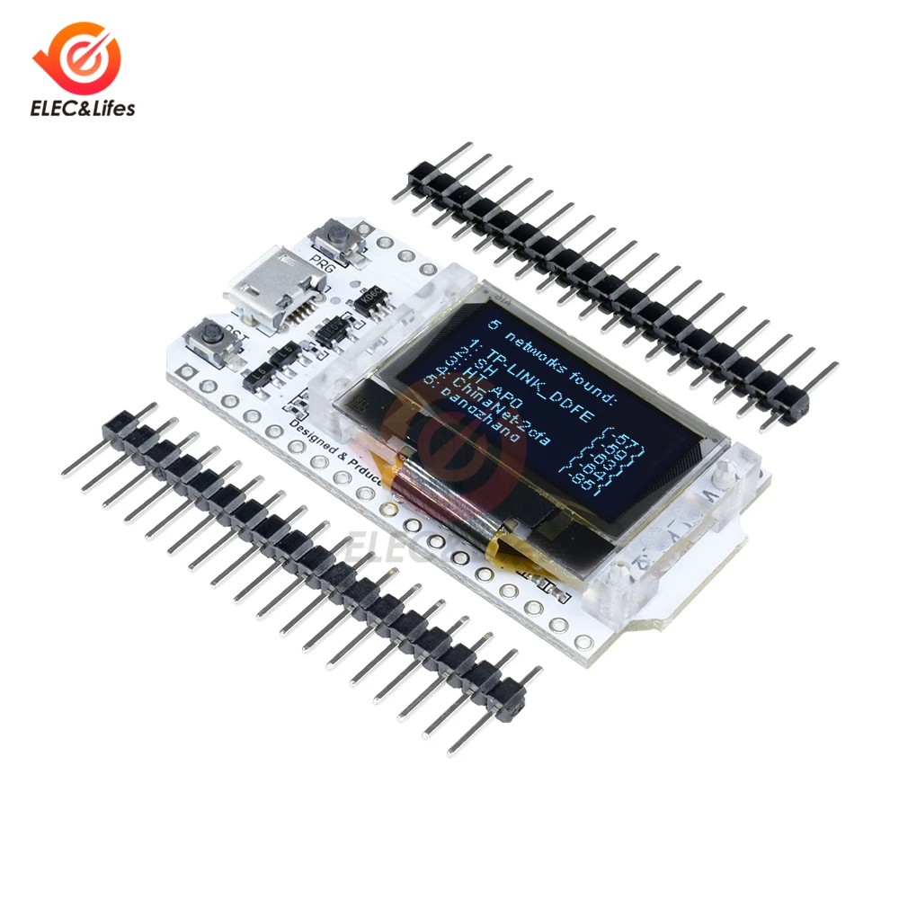 Micro USB ESP32 ESP-32 CP2102 Серийный беспроводной WiFi Bluetooth макетная плата 0,96 ''OLED дисплей WiFi модуль 32M Flash 3,3 V-7 V