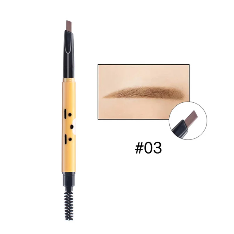 5 цветов, стойкий водостойкий автоматический карандаш для бровей, мягкий и гладкий модный карандаш для глаз, 0,14 г, макияж, бренд HengFang