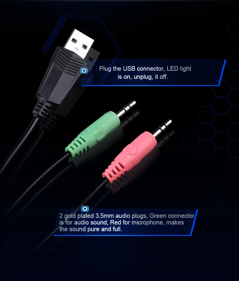 Vibration Function Professional Gaming Luminous Headphones 16