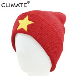 Климат Для мужчин Для женщин зимняя шапка теплая Шапка-бини Pentastar звезда Вселенной Красный Хип-хоп Теплые трикотажные шапки шапка для Для