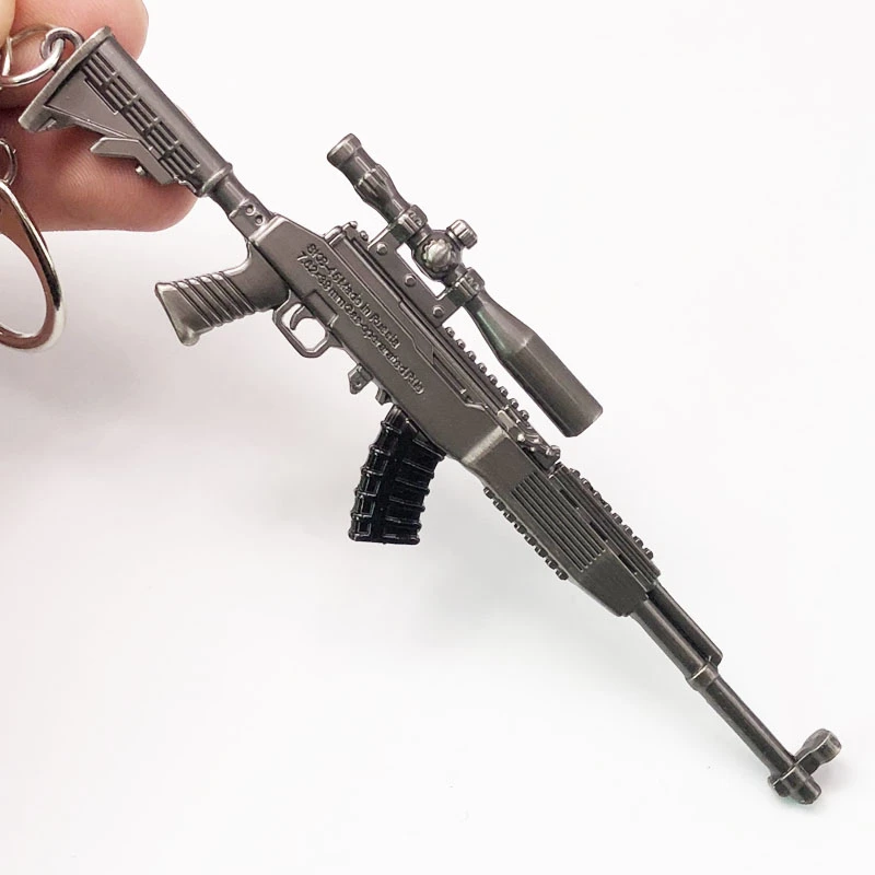 12cm Fps Pubg Game 7 62mm Bullet Weapon Model Sks Key Chain Sniper Rifle Alloy Gun Keychain For Military Collection Aliexpress Jewelry Accessories