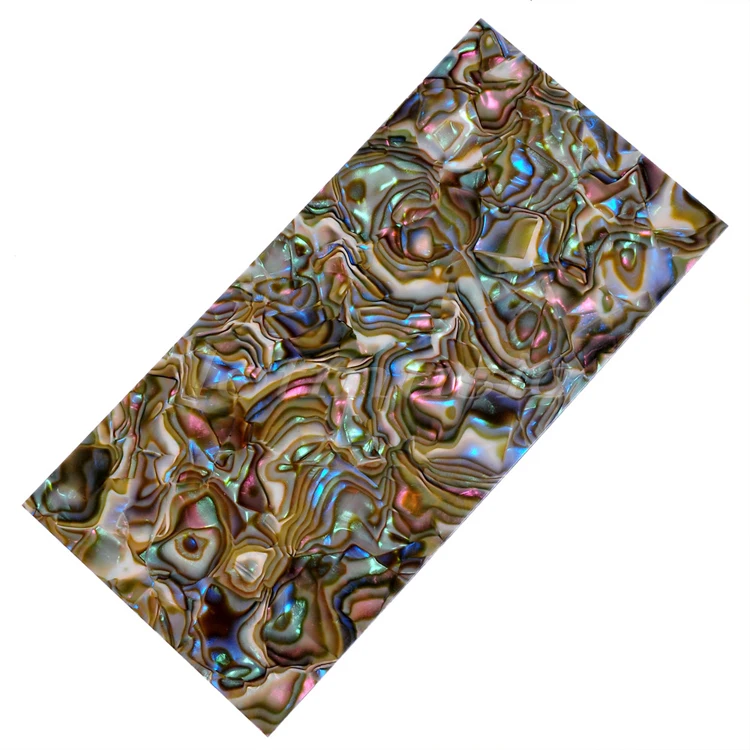 

1Pcs Multicolor Shell Celluloid Guitar Head Veneer Shell Sheet