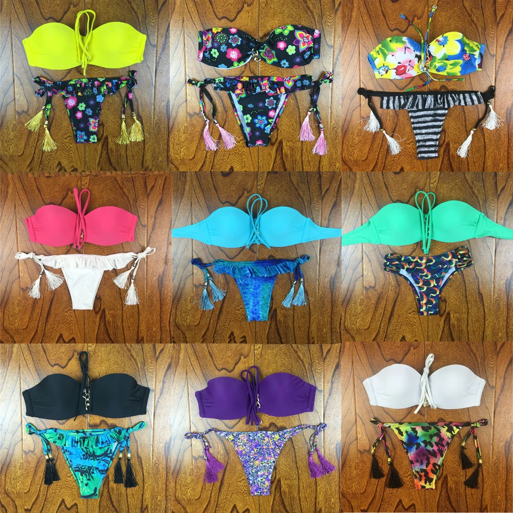 2018 Brazilian Bikini Women Crochet Lace Swimsuit Sexy Bathing Suit Swimwear Bandeau Bikinis Set Biquine Maillot De Bain 2018 Brazilian Bikini Women Crochet Lace Swimsuit Sexy Bathing Suit Swimwear Bandeau Bikinis Set Biquine Maillot De Bain
